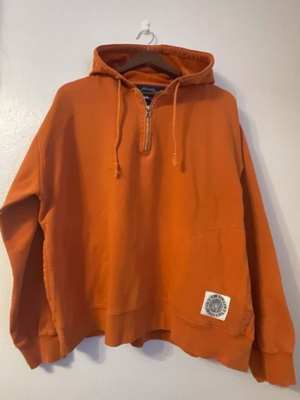 Tommy Hilfiger Jeans Orange Quarter Zip Hoodie with Logo Patch
Mens XL
Halloween